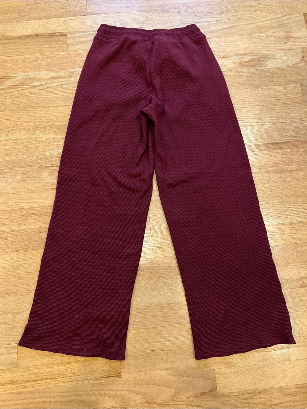 Gilly Hicks Wide-Leg Knit Pants in Wine